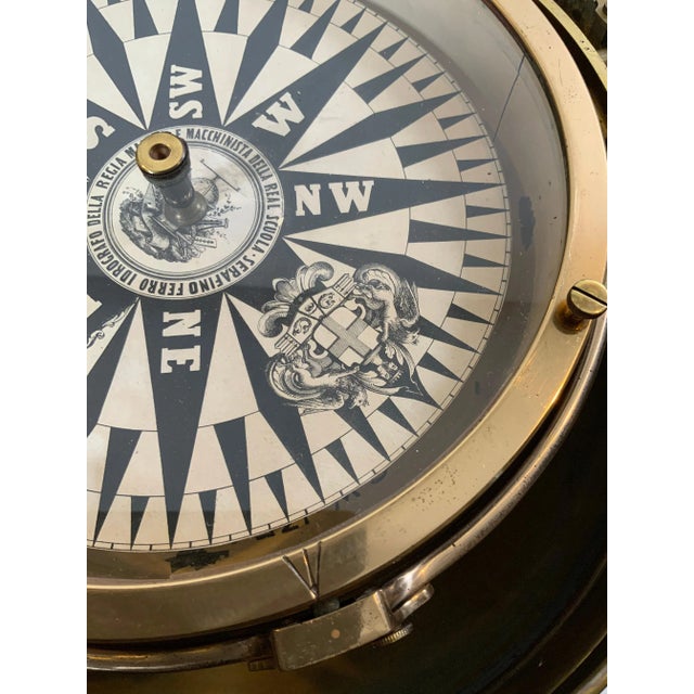 Late 19th Century Yacht Binnacle from Italy Circa 1880 with Dry Card Compass For Sale - Image 5 of 8