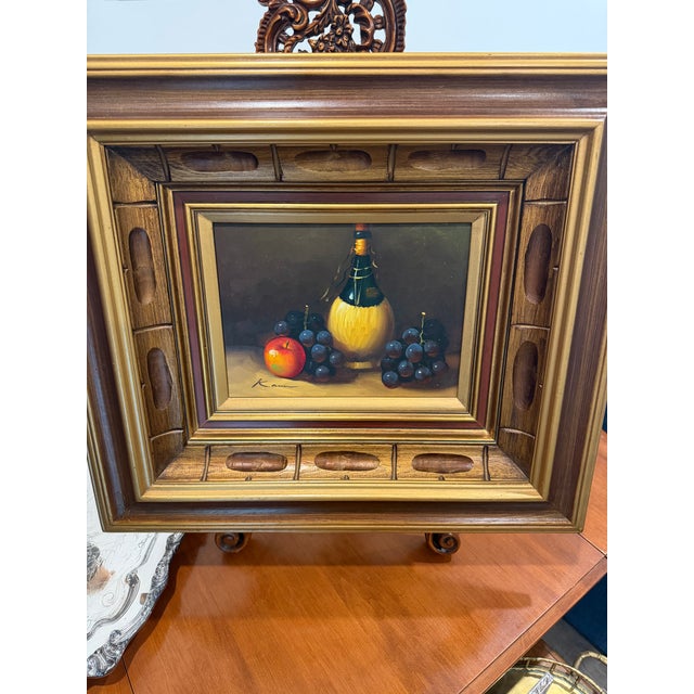 Bring warm, timeless elegance to your space with this charming pair of mid-century still life oil paintings. Signed by...