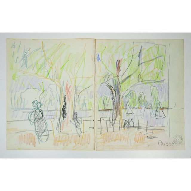 Portraiture Early 20th Century Portrait of Tahitian Woman Watercolor Painting For Sale - Image 3 of 5