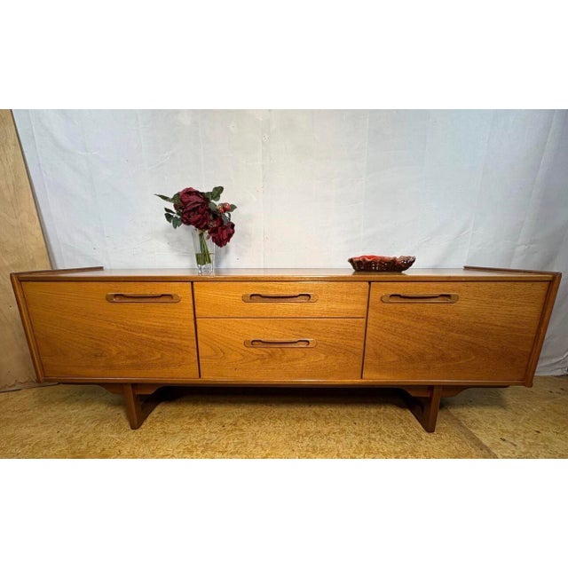 Vintage Scandinavian Danish Portwood Teak Sideboard, 1960s For Sale - Image 10 of 11