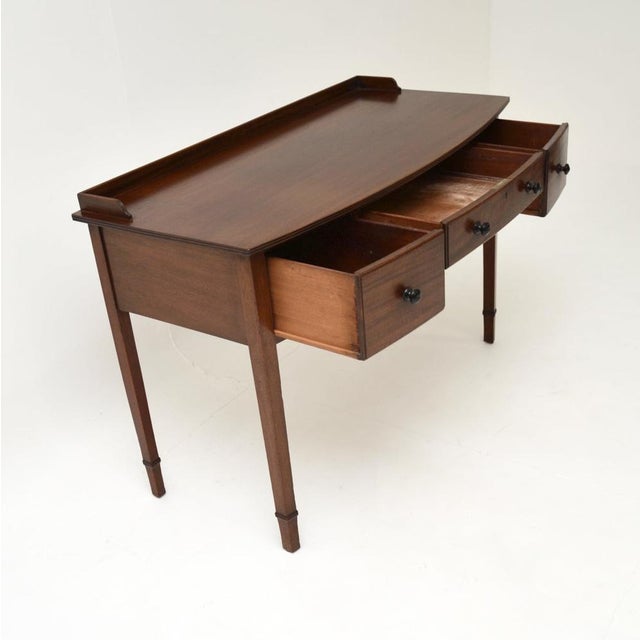 Antique Edwardian Writing Table, 1900s For Sale - Image 3 of 11