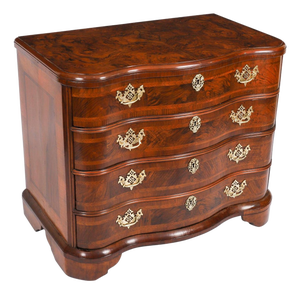 Antique Bavarian Burr Walnut Chest Commode, 1760s