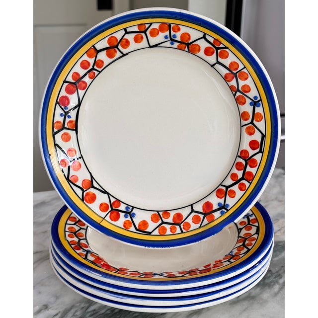 1930’s Ditmar Urbach Decorative Plates - Set of 5 For Sale - Image 9 of 9