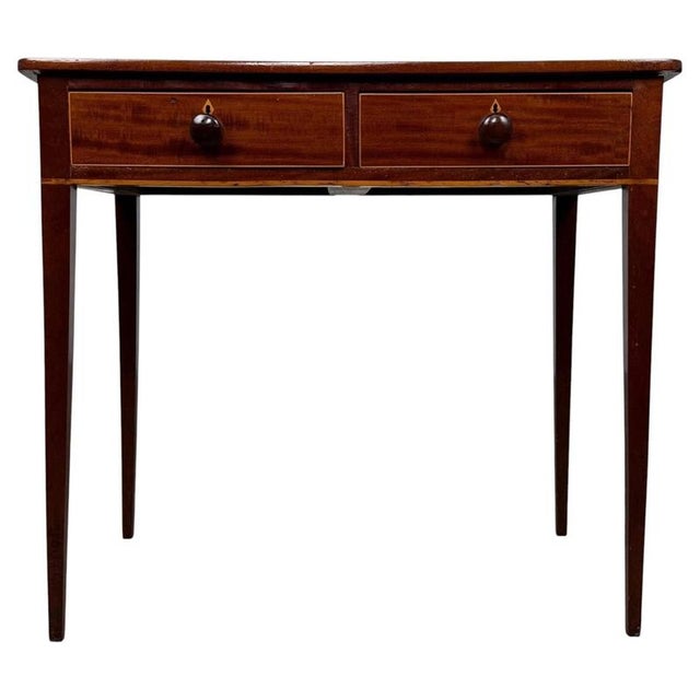 18th Century Antique Georgian English Mahogany Writing Table For Sale - Image 10 of 10