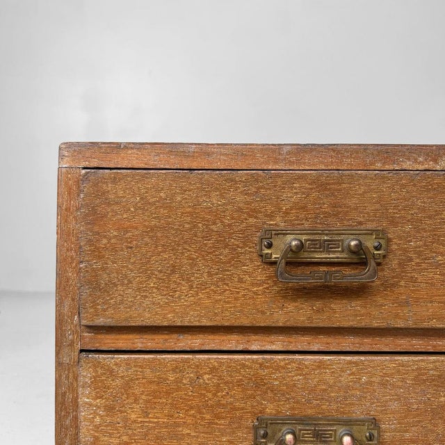 1950s Vintage Japanese Wooden Drawer Chest, 1950s For Sale - Image 5 of 14