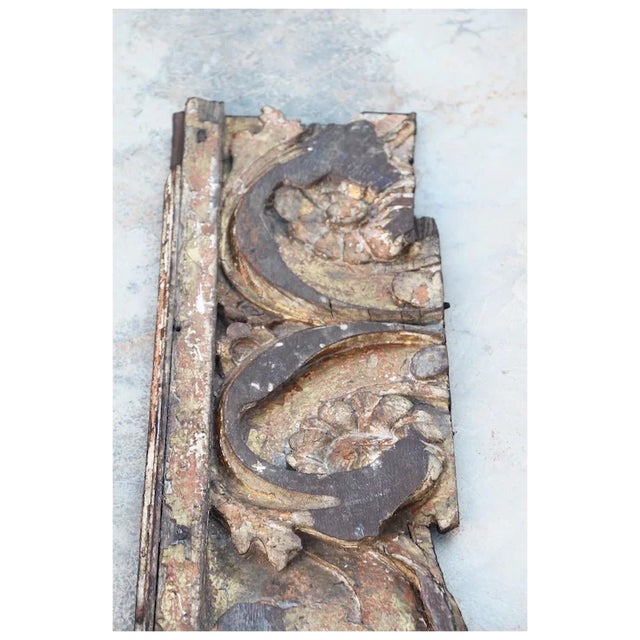 18th Century 18th Century Antique, Baroque Period, Architectural Large Polychrome Altar Panel For Sale - Image 5 of 9