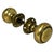 Add a streamlined Art Deco touch to your door with these cast brass American door knobs with concentric circles and...