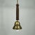Art Deco Marbled Opaline Glass and Brass Pendant, Germany, 1930s For Sale - Image 9 of 18