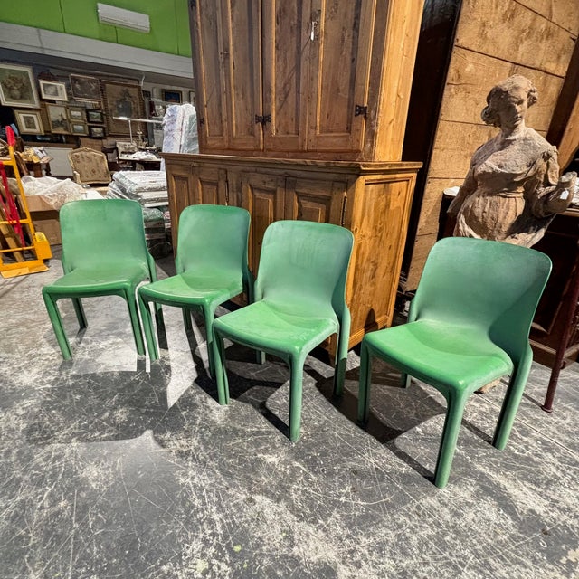 Selene Chairs by Vico Magistretti for Artemide, 1960s, Set of 4 For Sale - Image 12 of 12