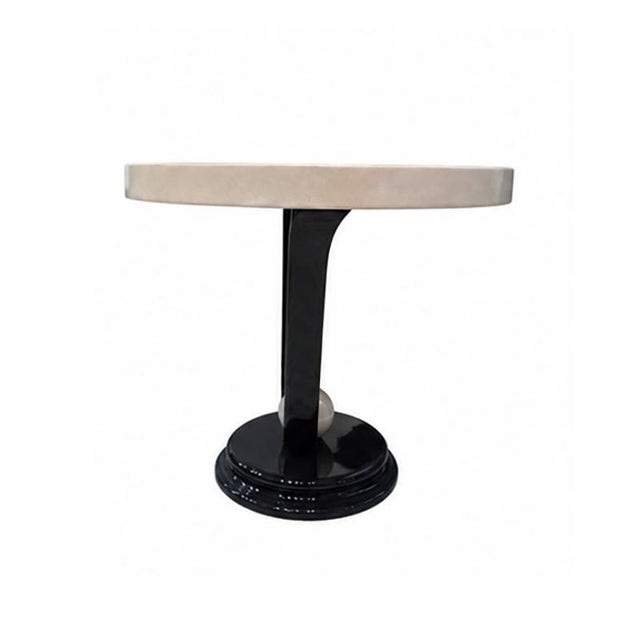 Vintage Parchment Table, 1980s For Sale - Image 3 of 8