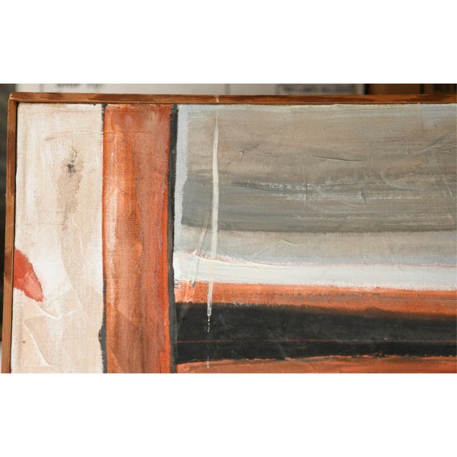 Joellyn Duesberry, Large Colorado Modernist Oil Painting Wharf Street Plein Air New Orleans Street, 1976 For Sale - Image 4 of 13