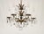 Metal Antique 6 Arm 6 Light Darling Dainty Brass Cut Lead Glass Crystal Chandelier For Sale - Image 7 of 10