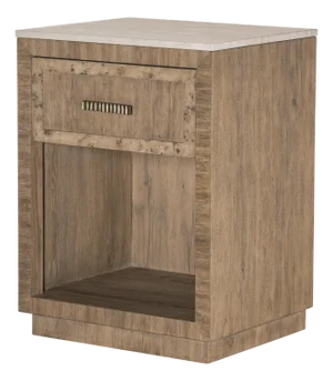 Century Furniture Monterey Small Nightstand & Stone-Light