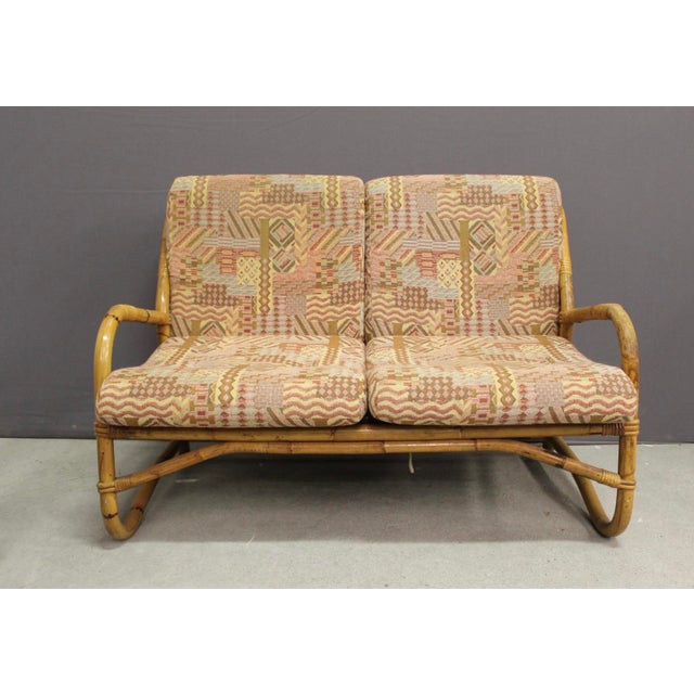 Rattan Garden Furniture Set, 1970, Set of 2 For Sale - Image 3 of 11