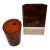 1970s Italian Tortoise Shell Lucite Cigarette and Lighter Holder For Sale