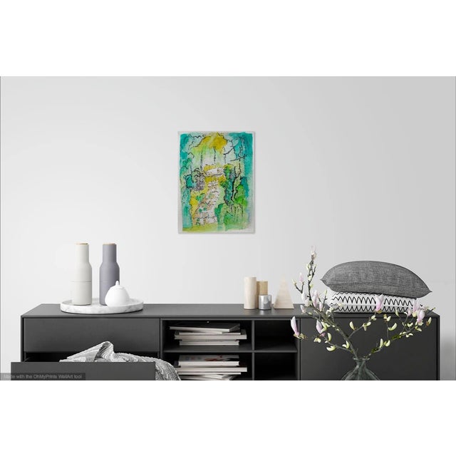 From my garden in France, this original ink and watercolor painting captures the delicate beauty of nature with both...