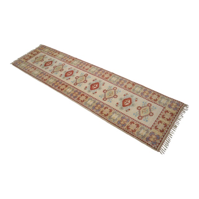 1990s Hand-Knotted Runner Rug Traditional Turkish Rug - 2′9″ × 10′2″ For Sale