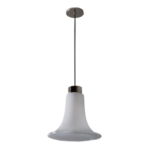 1960s Vistosi Model #L261 "Comare" Blown Murano Glass Suspension Lamp, Unmarked