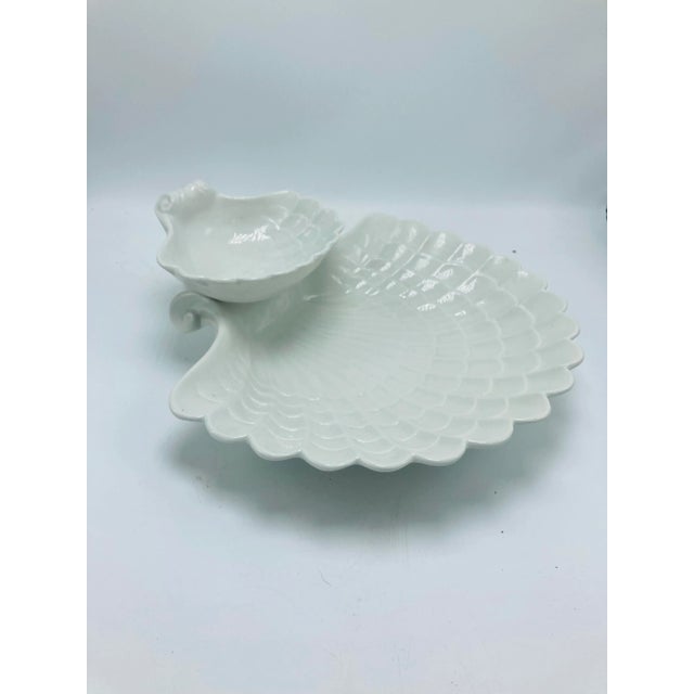 Italian Ceramic Shell Serving Platter For Sale In Charleston - Image 6 of 7