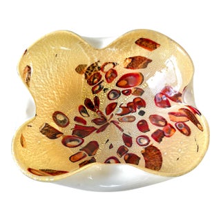 Fratelli Toso 1950s Murano Glass Bowl For Sale