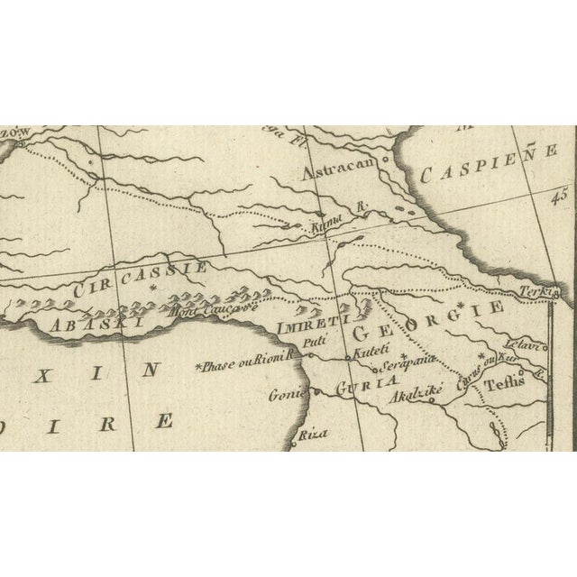 Paper Turkey in Europe and Asia Map by Bonne, 1780 For Sale - Image 7 of 11