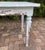 Turquoise Vintage Coastal Turquoise Rustic Farm Table For Sale - Image 8 of 9