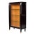 Italian Art Deco Ebonized Display Cabinet With Gilt Capitals For Sale