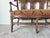 Brown Antique French Country Carved Back Arm Settee For Sale - Image 8 of 12