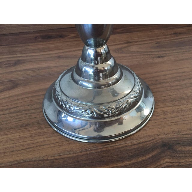 Pair of Four-Armed Art Deco Candlesticks, 1930s-1940s, Sweden For Sale - Image 6 of 8