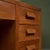 Desk in Oak with Green Linoleum Top and Base, Italy For Sale - Image 6 of 9