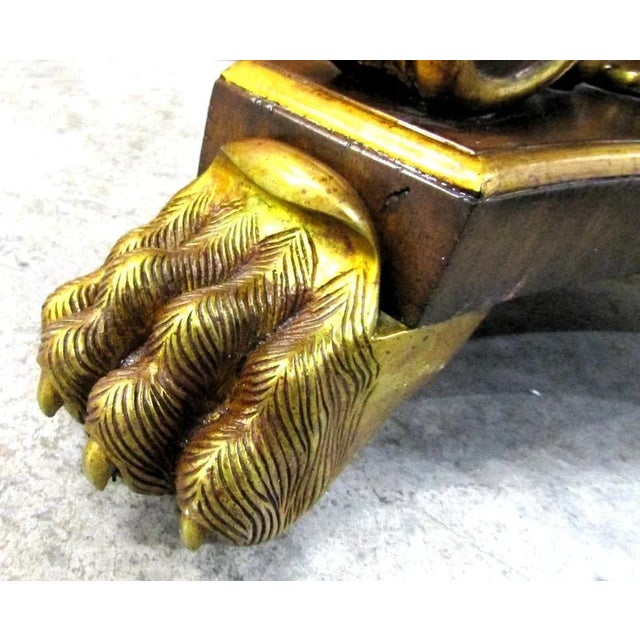 Maitland-Smith Egyptian Revival Dining Table With Winged Creatures Claw Feet 1980s For Sale - Image 16 of 18