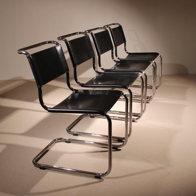 Thonet Cantilever S33 Chairs by Mart Stam for Thonet, Germany, 1926, Set of 4 For Sale - Image 4 of 16