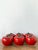 Vintage 1960s Italian Glazed Ceramic Tomato Lidded Bowls - Set of 6 For Sale In West Palm - Image 6 of 11
