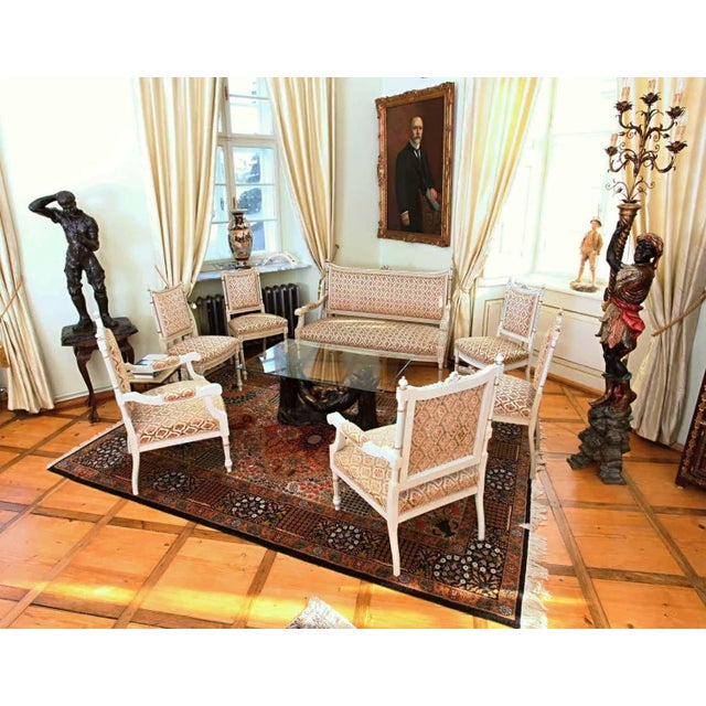 Wood Louis XVI Living Room Set, Set of 8 For Sale - Image 7 of 7