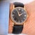 1950s Rolex Speckled Gold Dial 33mm 18k Gold Precision Leather Watch For Sale - Image 12 of 12