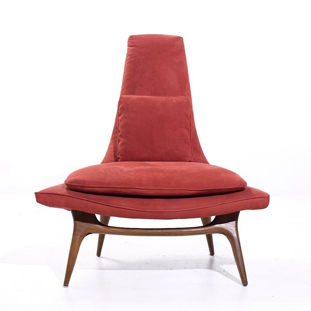 Mid 20th Century Karpen of California Mid Century Slipper Chair - Pair For Sale - Image 5 of 12