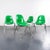 1960s DSS Vivid Green Fibreglass Dining Chair by Eames, 1960s For Sale - Image 5 of 12