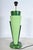 Black Large Postmodern Green Ceramic Table Lamp attributed to Francois Chatain, 1980s For Sale - Image 8 of 18