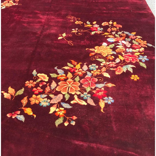 Art Deco 1930s Art Deco Design Chinese Rug- 11’10” X 16’ For Sale - Image 3 of 12