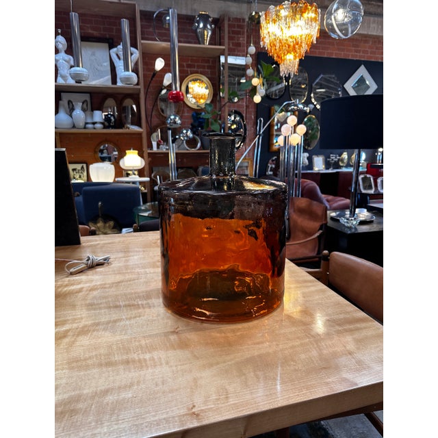 Mid-Century Modern Vintage Italian Oversize Murano Red Vase 1980s For Sale - Image 3 of 8