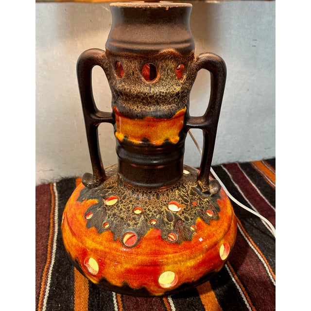 Vintage Fat Lava Floor Lamp in Ceramic, 1970s For Sale - Image 4 of 10