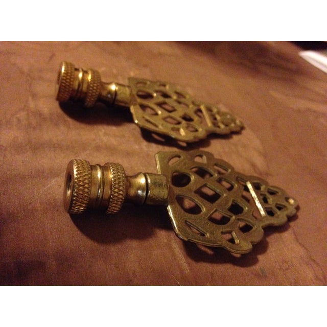 American Matching Artichoke Bronze Finials - Pair For Sale - Image 3 of 5