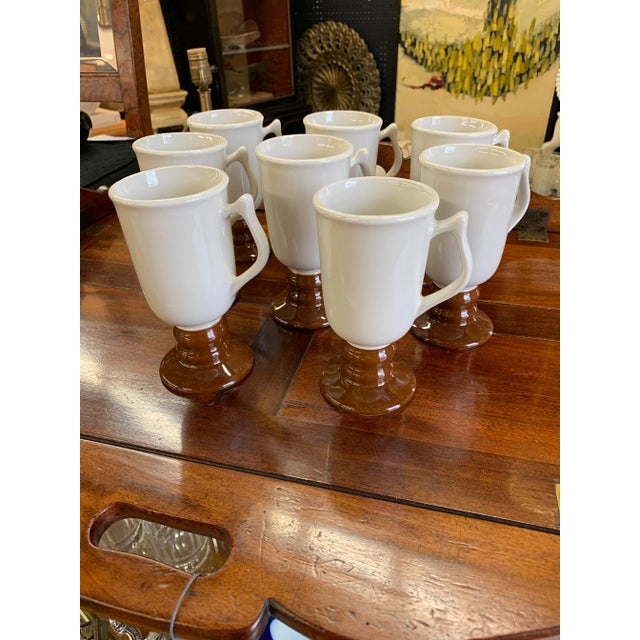 Transitional 1970s Hall Footed Mugs - Set of 8 For Sale - Image 3 of 6