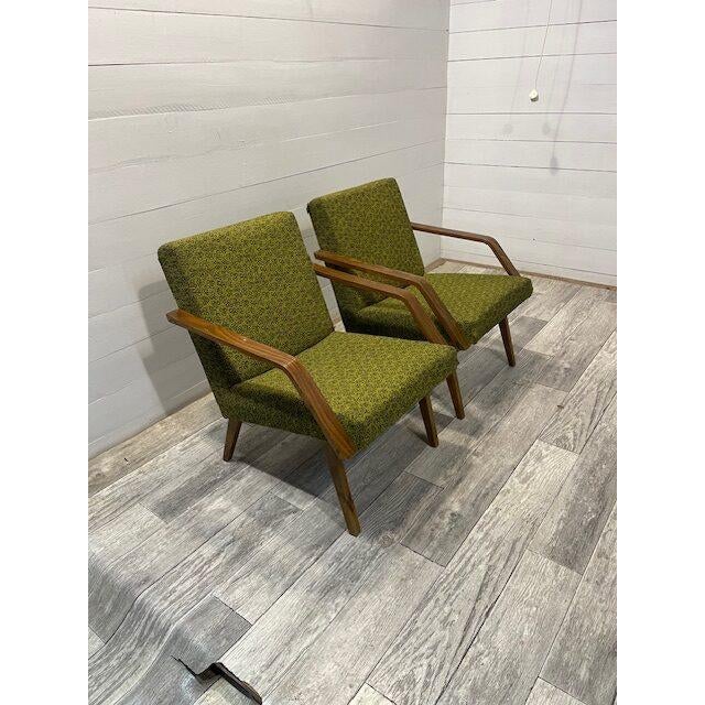 A-Nr. 54 Vintage Set of Relax Chairs by ‘Mier” with original upholstery The upholstery is in very good original condition...