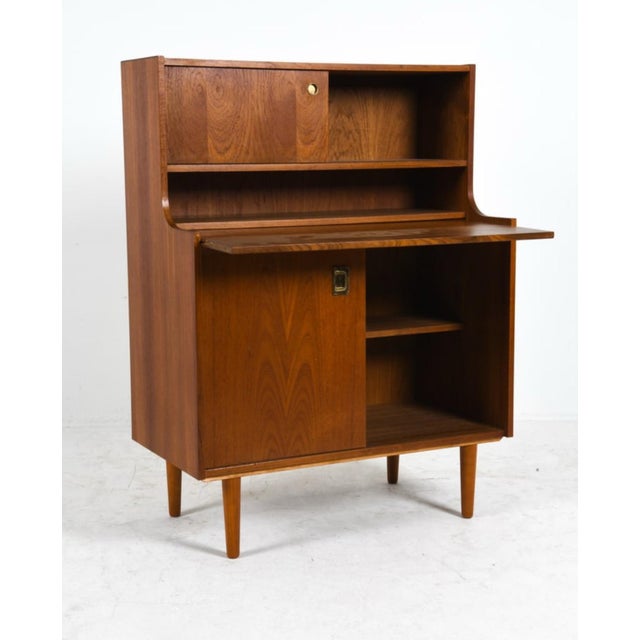 1960s 1960s Mid-Century Danish Teak Secretary Cabinet by Winge Møbler For Sale - Image 5 of 12