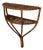 Mid-Century Modern Italian Wall Console in Rattan, 1960s For Sale