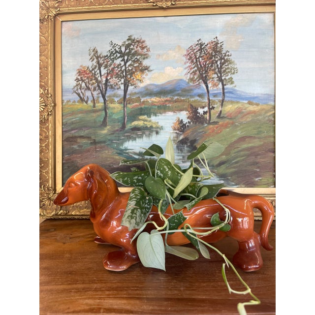 Vintage Hull Pottery Dachshund Planter, Mid-Century Ceramic Dog Figurine, Usa For Sale - Image 9 of 10