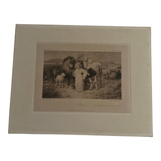 1896 Print “Peace” a Little Child Shall Lead Them by William Strutt For Sale
