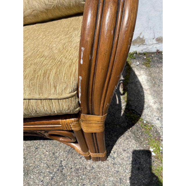 Late 20th Century Late 20th Century Rattan Sofa For Sale - Image 5 of 10