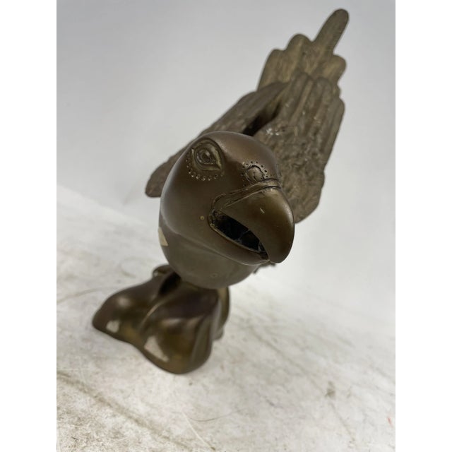 Gold Parrot Statue in Gilded Bronze, 1950s For Sale - Image 8 of 12